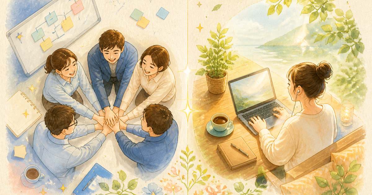 組織向き診断|チームで輝くタイプか自由に働くタイプか